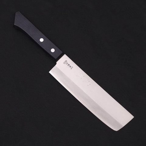 Nakiri VG-1 Poliert Westlicher Griff in Schwarz 160mm-[Musashi]-[Japan-Küchenmesser]