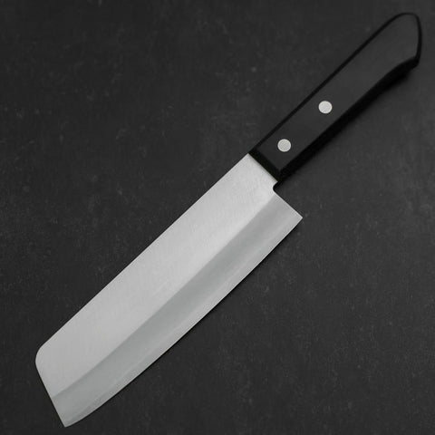 Nakiri VG-1 Poliert Schwarzer Westlicher Griff 160mm-[Musashi]-[Japan-Küchenmesser]