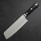 Nakiri VG-1 Poliert Schwarzer Westlicher Griff 160mm-[Musashi]-[Japan-Küchenmesser]