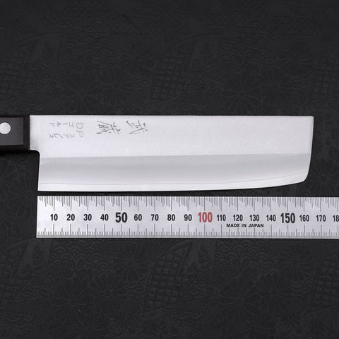 Nakiri VG-1 Poliert Westlicher Griff in Schwarz 165mm-[Musashi]-[Japan-Küchenmesser]