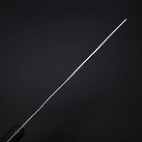 Nakiri VG-1 Poliert Schwarzer Westlicher Griff 165mm (Tsuba-nashi)-[Musashi]-[Japan-Küchenmesser]