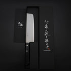 Nakiri VG-1 Poliert Schwarzer Westlicher Griff 165mm (Tsuba-nashi)-[Musashi]-[Japan-Küchenmesser]