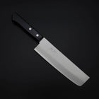 Nakiri VG-1 Poliert Schwarzer Westlicher Griff 165mm (Tsuba-nashi)-[Musashi]-[Japan-Küchenmesser]