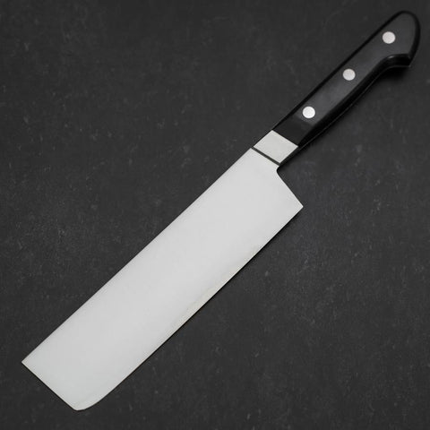 Nakiri VG-1 Poliert Schwarzer Westlicher Griff 170mm-[Musashi]-[Japan-Küchenmesser]