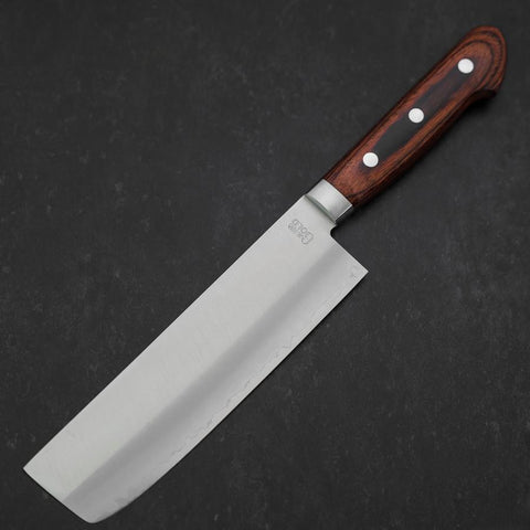 Nakiri VG-1 Poliert Westlicher Mahagoni Griff 165mm-[Musashi]-[Japan-Küchenmesser]