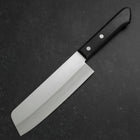 Nakiri VG-1 Poliert Westlicher Schwarzer Griff 160mm-[Musashi]-[Japan-Küchenmesser]