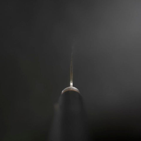 Nakiri VG-1 Poliert Westlicher Schwarzer Griff 160mm-[Musashi]-[Japan-Küchenmesser]