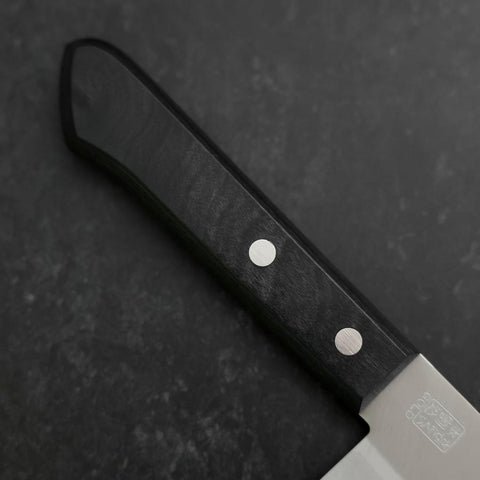 Nakiri VG-1 Poliert Westlicher Schwarzer Griff 160mm-[Musashi]-[Japan-Küchenmesser]