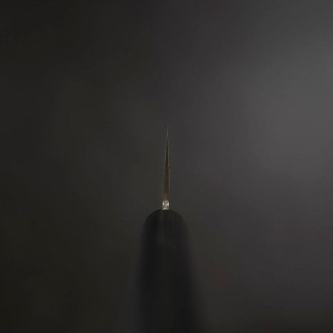 Nakiri VG-1 Poliert Westlicher Schwarzer Griff 160mm (Tsuba-nashi) Limitiert-[Musashi]-[Japan-Küchenmesser]