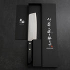 Nakiri VG-1 Poliert Westlicher Schwarzer Griff 160mm (Tsuba-nashi) Limitiert-[Musashi]-[Japan-Küchenmesser]