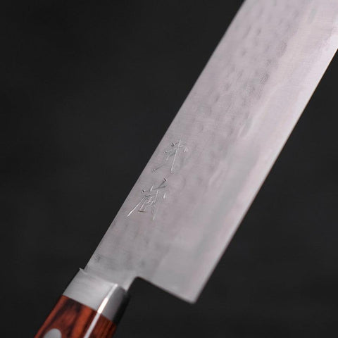 Nakiri VG-1 Tsuchime Westlicher Mahagoni Griff 165mm-[Musashi]-[Japan-Küchenmesser]