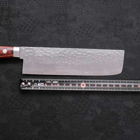Nakiri VG-1 Tsuchime Westlicher Mahagoni Griff 165mm-[Musashi]-[Japan-Küchenmesser]