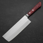 Nakiri VG-1 Tsuchime Westlicher Mahagoni Griff in Rot 165mm-[Musashi]-[Japan-Küchenmesser]