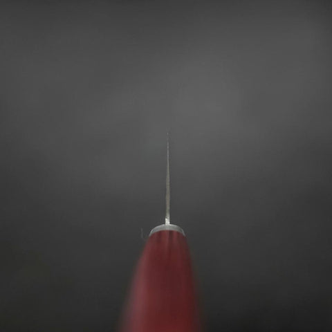 Nakiri VG-1 Tsuchime Westlicher Mahagoni Griff in Rot 165mm-[Musashi]-[Japan-Küchenmesser]
