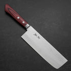 Nakiri VG-1 Tsuchime Westlicher Mahagoni Griff in Rot 165mm-[Musashi]-[Japan-Küchenmesser]