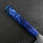 Nakiri VG-10 Damascus Blue Birch Handle 170mm (6.7”)-[Musashi]-[Japan-Küchenmesser]