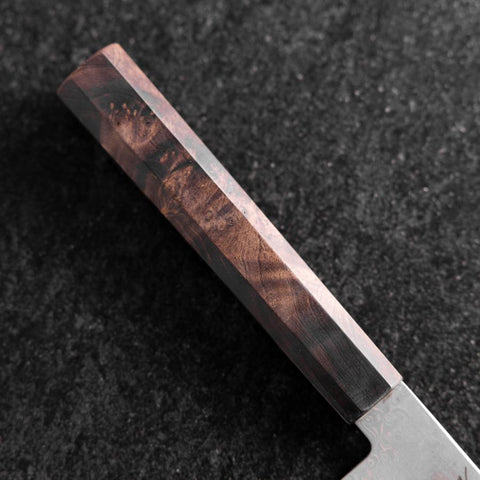 Nakiri VG-10 Damast Brauner Birkenholz Griff 165mm-[Musashi]-[Japan-Küchenmesser]