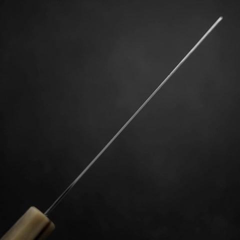 Nakiri VG-10 Damast Büffelhorn-Ahorn Griff Dunkles Rosa 170mm-[Musashi]-[Japan-Küchenmesser]