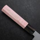 Nakiri VG-10 Damast Büffelhorn und Ahorn Griff in Hellem Rosa 170mm-[Musashi]-[Japan-Küchenmesser]