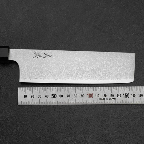 Nakiri VG-10 Damast Ebenholz Griff 165mm-[Musashi]-[Japan-Küchenmesser]