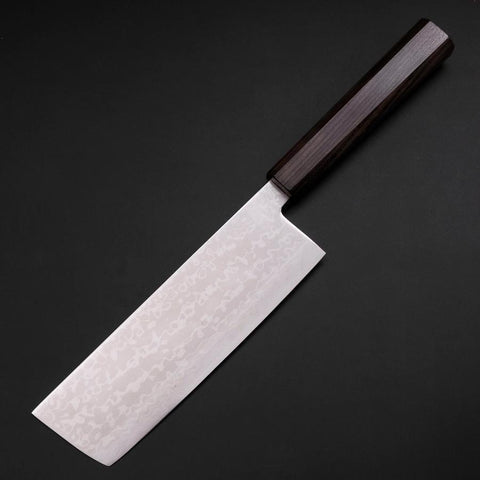 Nakiri VG-10 Damast Eschenholz Griff 170mm-[Musashi]-[Japan-Küchenmesser]