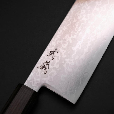 Nakiri VG-10 Damast Eschenholz Griff 170mm-[Musashi]-[Japan-Küchenmesser]