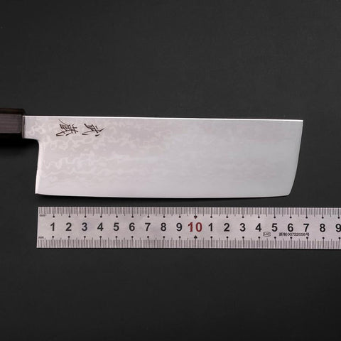 Nakiri VG-10 Damast Eschenholz Griff 170mm-[Musashi]-[Japan-Küchenmesser]