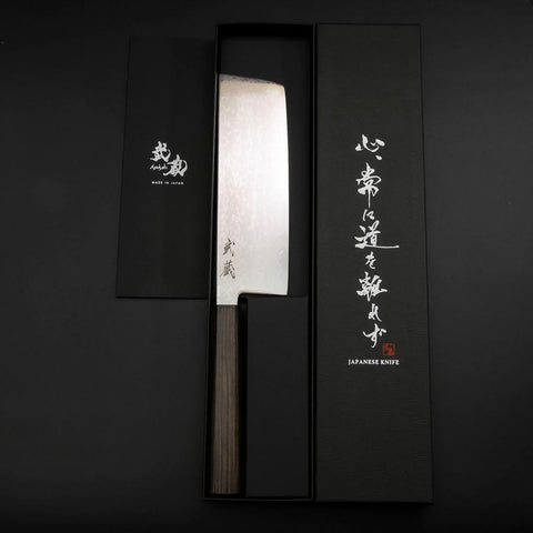 Nakiri VG-10 Damast Eschenholz Griff 170mm-[Musashi]-[Japan-Küchenmesser]