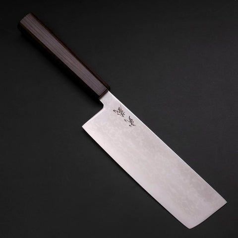 Nakiri VG-10 Damast Eschenholz Griff 170mm-[Musashi]-[Japan-Küchenmesser]