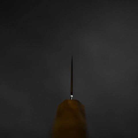 Nakiri VG-10 Damast Gelb-Brauner Birkenholz Griff 170mm-[Musashi]-[Japan-Küchenmesser]