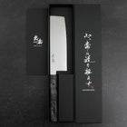 Nakiri VG-10 Damast Grauer Birkenholz Griff 170mm-[Musashi]-[Japan-Küchenmesser]