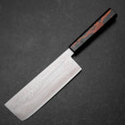 Nakiri VG-10 Damast Roter Urushi Griff 170mm-[Musashi]-[Japan-Küchenmesser]