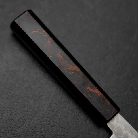 Nakiri VG-10 Damast Roter Urushi Griff 170mm-[Musashi]-[Japan-Küchenmesser]
