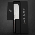 Nakiri VG-10 Damast Roter Urushi Griff 170mm-[Musashi]-[Japan-Küchenmesser]