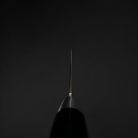 Nakiri VG-10 Damast Runder Westlicher Schwarzer Griff 170mm-[Musashi]-[Japan-Küchenmesser]