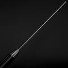 Nakiri VG-10 Damast Runder Westlicher Schwarzer Griff 170mm-[Musashi]-[Japan-Küchenmesser]