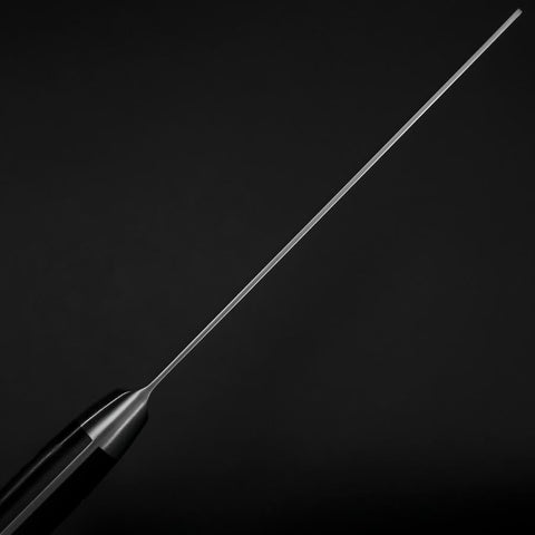 Nakiri VG-10 Damast Runder Westlicher Schwarzer Griff 170mm-[Musashi]-[Japan-Küchenmesser]