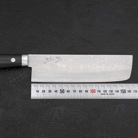 Nakiri VG-10 Damast Schwarz Westlicher Griff 165mm-[Musashi]-[Japan-Küchenmesser]