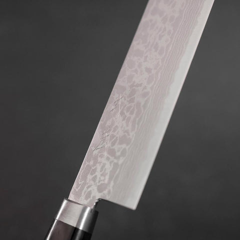 Nakiri VG-10 Damast Westlicher Griff in Lila 165mm-[Musashi]-[Japan-Küchenmesser]