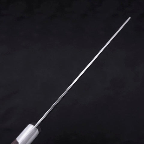 Nakiri VG-10 Kagami Tsuchime Damast Mahagoni Griff 165mm-[Musashi]-[Japan-Küchenmesser]