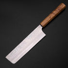 Nakiri VG-10 Kagami Tsuchime Damast Olivenholz Griff 170mm-[Musashi]-[Japan-Küchenmesser]