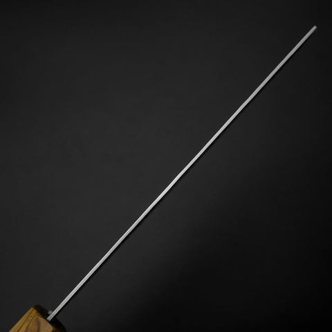 Nakiri VG-10 Kagami Tsuchime Damast Olivenholz Griff 170mm-[Musashi]-[Japan-Küchenmesser]