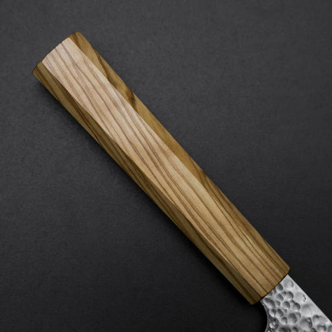 Nakiri VG-10 Kagami Tsuchime Damast Olivenholz Griff 170mm-[Musashi]-[Japan-Küchenmesser]