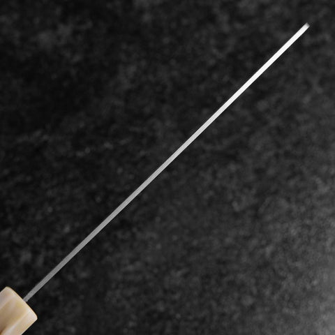 Nakiri VG-10 Poliert Sakura Büffelhorn und Dunkelrosa Ahornholz Griff 165mm-[Musashi]-[Japan-Küchenmesser]