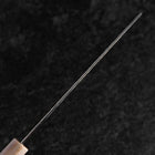 Nakiri VG-10 Tsuchime Damascus Buffalo Dark Pink Maple Handle 170mm (6.7”)-[Musashi]-[Japan-Küchenmesser]