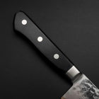 Nakiri VG-10 Tsuchime Damascus Western Black Handle 165mm-[Musashi]-[Japanese-Kitchen-Knives]
