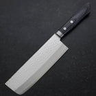 Nakiri VG-10 Tsuchime Damast Blauer Westlicher Griff 165mm-[Musashi]-[Japan-Küchenmesser]