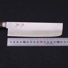 Nakiri VG-10 Tsuchime Damast Brauner Westlicher Griff 165mm-[Musashi]-[Japan-Küchenmesser]