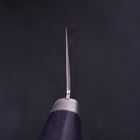Nakiri VG-10 Tsuchime Damast Dunkelblauer Westlicher Griff 165mm-[Musashi]-[Japan-Küchenmesser]