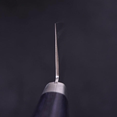 Nakiri VG-10 Tsuchime Damast Dunkelblauer Westlicher Griff 165mm-[Musashi]-[Japan-Küchenmesser]